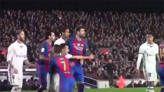 Real Madrid'in attığı son dakika golünün kale arkası görüntülerinde Arda Turan'ın çabası ve Barcelonalı futbolcuların savunma zaafı açıkça görülüyor.