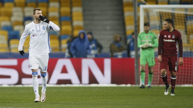 Kiev'in 27 yaşındaki oyuncusu Yarmolenko, Beşiktaş maçında 1 gol atarken 2 de asist yaptı.
