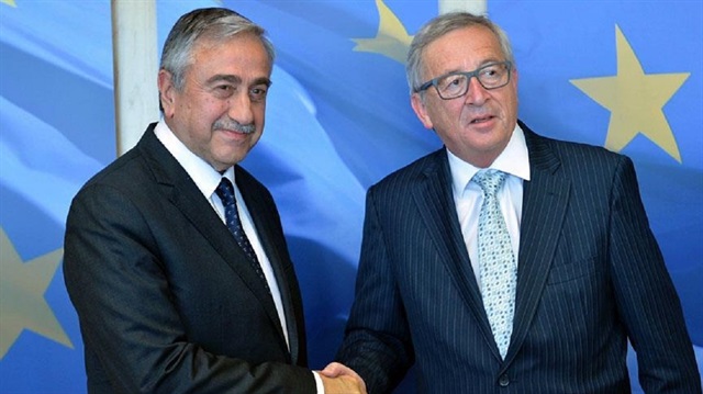 KKTC Cumhurbaşkanı Mustafa Akıncı ve AB Komisyonu Başkanı Jean-Claude Juncker