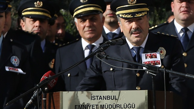 İstanbul Emniyet Müdürü Mustafa Çalışkan, şehit polisler için düzenlenen cenaze töreninde konuştu. 