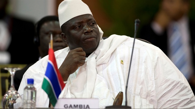Gambiya'da düzenlenen devlet başkanı seçiminden mağlup ayrılan mevcut Devlet Başkanı Yahya Jammeh.