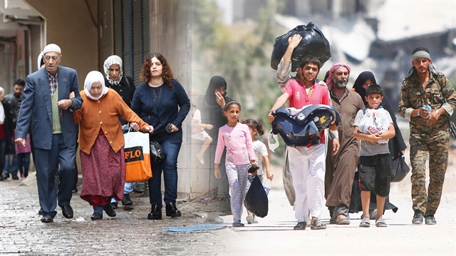 Güneydoğu'daki PKK girişimleri sırasında sivillerin evlerini terk ettiği görülürken, El Bab'da da benzer bir durumunun söz konusu olduğu ve sivillerin DEAŞ'a karşı bölgeden kaçtığı öğrenildi.