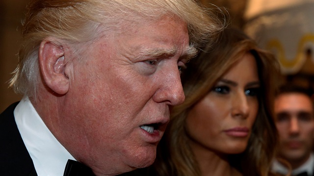 ABD Başkanı Donald Trump ve eşi Melania Trump.