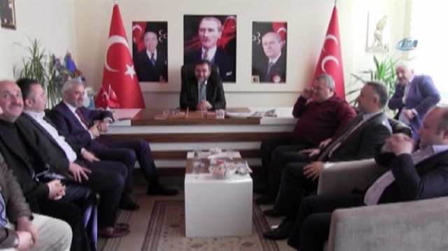 AK Partili başkandan MHP’ye ziyaret