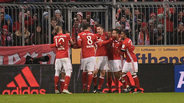 Bayern Münih ligde 39 puanla lider konumda.