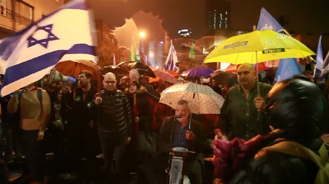 İsrailde Netanyahu karşıtı protesto