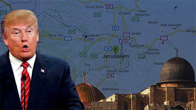 ABD'nin 45'inci başkanı Donald Trump, Kudüs için İsrail'e söz vermiş ve ABD'nin İsrail'in başkenti olarak Tel Aviv'i değil, Kudüs'ü tanıyacağını söylemişti. 