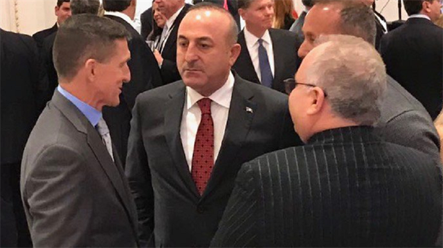 Dışişleri Bakanı Mevlüt Çavuşoğlu, ABD'nin seçilmiş başkanı Trump'ın Cumhuriyetçi Parti liderleri onuruna verdiği yemeğe katıldı.
