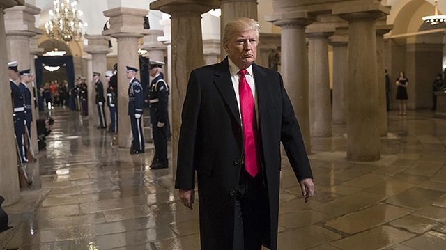 ABD'nin 45. Başkanı Donald Trump yemin töreni için başkent Washington'da bulunan Kongre binasına geldi. 
