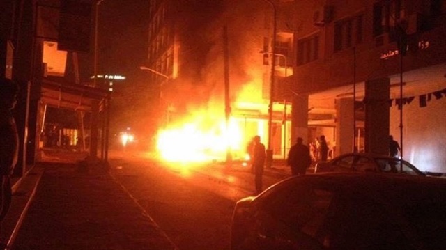 Libya'nın başkenti Trablus'ta İtalya ve Mısır büyükelçilik binalarının bulunduğu bölgede patlama meydana geldi
