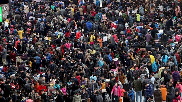 Çin'de her yıl milyonlarca insan 'Bahar Bayramı' için seyahat ediyor.