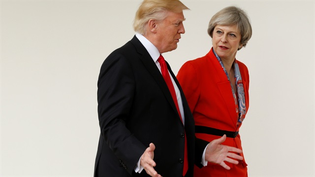 ABD Başkanı Donald Trump'ın ilk misafiri, İngiltere Başbakanı Theresa May oldu. 