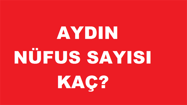 TÜİK tarafından açıklanan rakamlara göre Aydın'ın nüfusu 2015 yılına göre 14 bin 754 kişi artarak 1 milyon 68 bin 260 oldu.