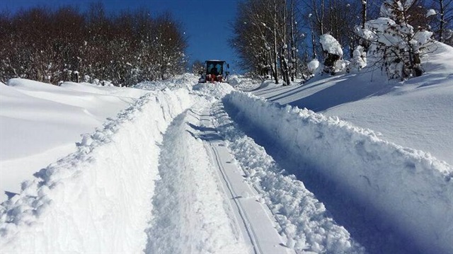 Orta ve Doğu Karadeniz'deki illerde yoğun kar yağışı etkili oldu.