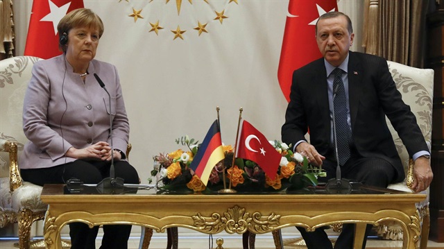 Cumhurbaşkanı Erdoğan ile Almanya Başbakanı Merkel açıklama yaptı.