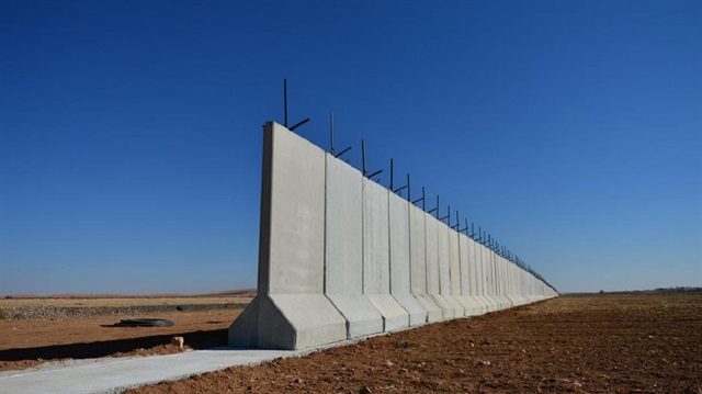 Suriye sınırına inşa edilen duvarın 367 kilometresi tamamlandı.