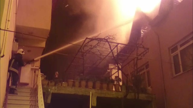 Bursa'nın İznik ilçesinde yangın meydana geldi