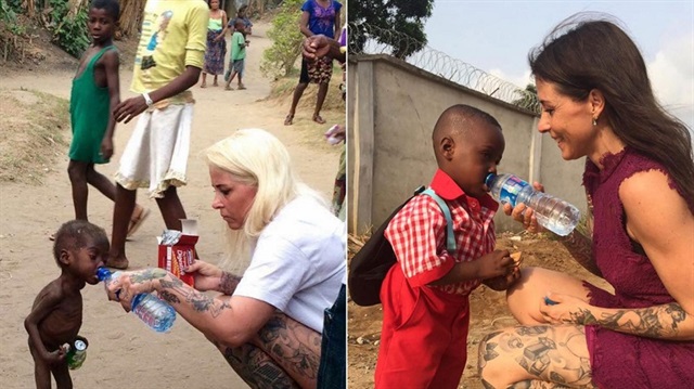 A Danish aid worker who rescued a young boy that was ostracized by his community in Nigeria celebrated his recovery by recreating the iconic photo showing 3-year-old Hope, having just completed his first week at school, according to The Independent.