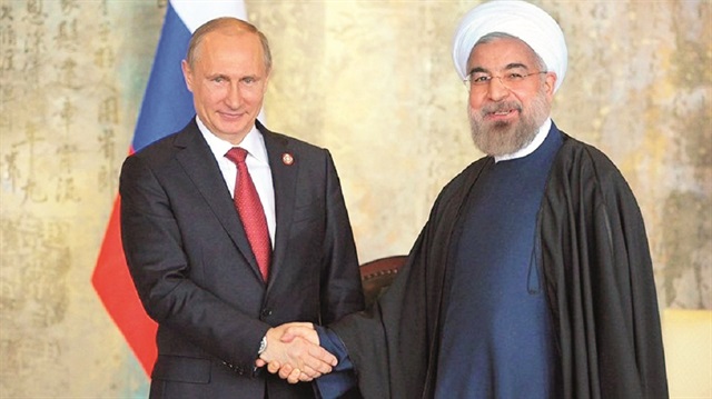 Rusya Devlet Başkanı Putin, İran 
Cumhurbaşkanı Ruhani