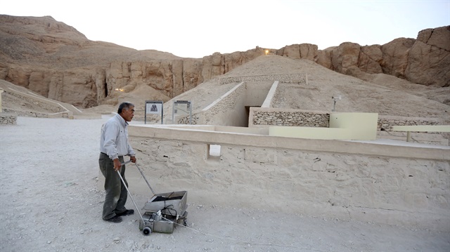 The buildings sit on an area of 200 square meters, Mahmoud Afify, head of Egypt's Antiquities Sector, said. 