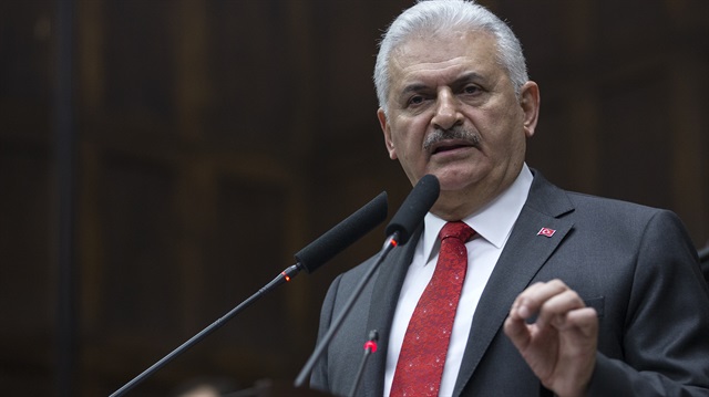 Başbakan Binali Yıldırım, AK Parti grup toplantısında konuşuyor. 