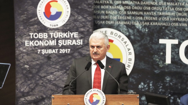 Başbakan Binali
Yıldırm, Ankara'daki TOBB 
Türkiye Ekonomi Şurası'nda 
TOBB üyelerine seslendi.