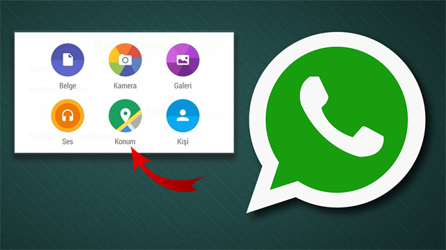 WhatsApp'tan konum nasıl atılır?