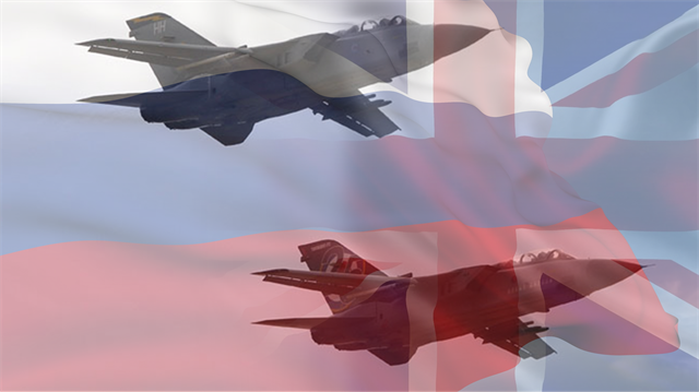 İngiltere hava sahasına yaklaşan Rus savaş uçaklarına karşı jetler havalandı.