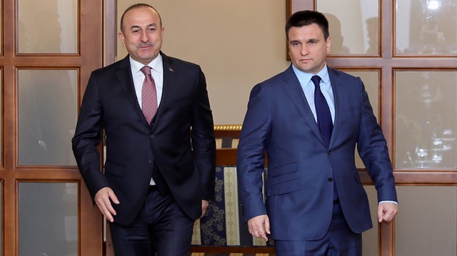 Dışişleri Bakanı Mevlüt Çavuşoğlu Ukraynalı mevkidaşı Pavlo Klimkin ile ortak basın toplantısı düzenledi. 