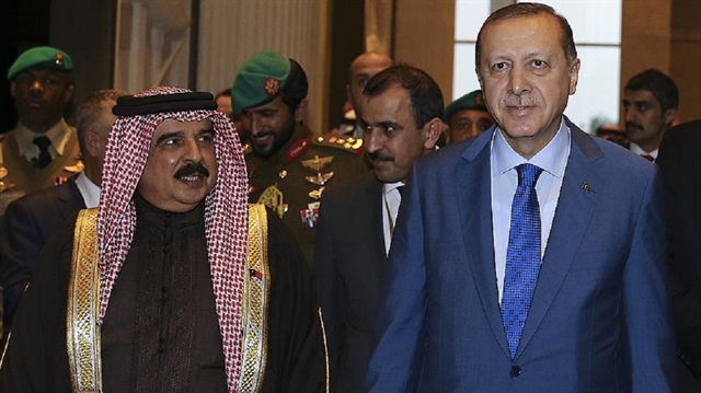 Cumhurbaşkanı Recep Tayyip Erdoğan, Bahreyn Kralı Hamad bin İsa Al Halife ile görüştü.