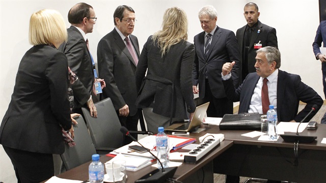 Kıbrıs müzakereleri Cenevre zirvesi kapsamında liderler, 11 Ocak tarihinde bir araya gelmişti.