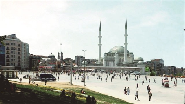 Taksim Camisi için ilk kazma