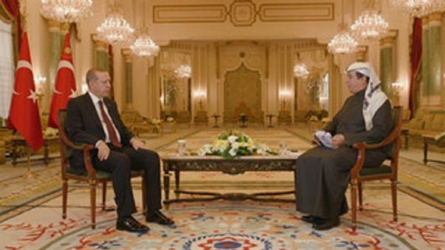 قناة العربية تجري مقابلة مع أردوغان