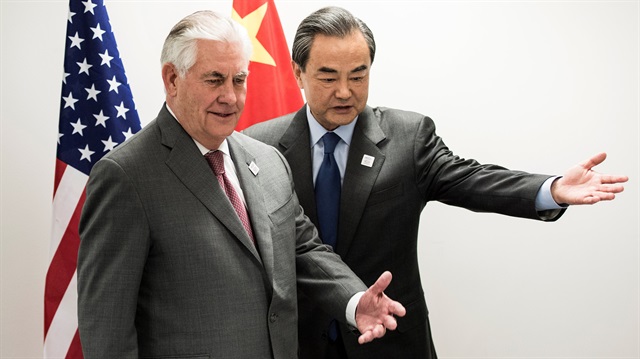 ABD Dışişleri Bakanı Tillerson, Çinli mevkidaşı Vang Yi ile görüşme gerçekleştirdi.
