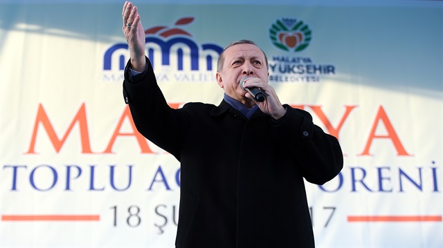 Cumhurbaşkanı Recep Tayyip Erdoğan Malatya'daki toplu açılış töreninde konuştu.