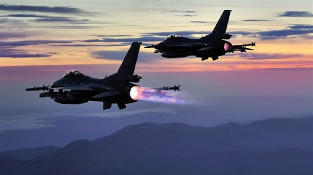 Turkish Air Force fighter jets carry out airstrike in Northern Iraq.