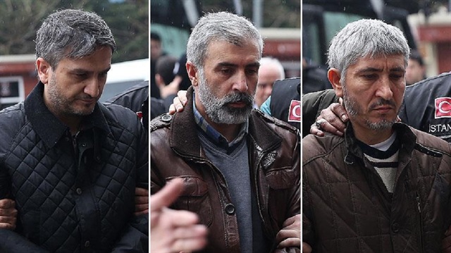 FETÖ'ye yönelik soruşturmada yakalanan eski hakim Dursun Ali Gündoğdu ile eski savcılar Adnan Çimen ve Sadrettin Sarıkaya tutuklandı.