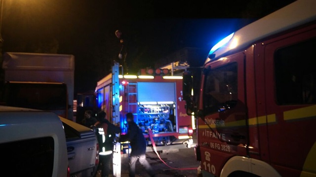 Ankara Keçiören'de ev yangını
