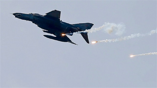 TAF fighter jets carry out airstrikes in northern Iraq.