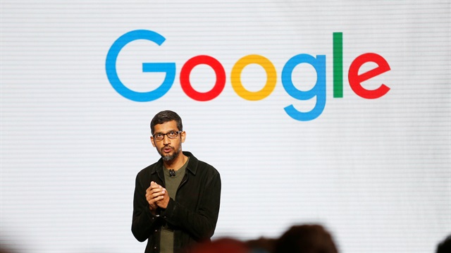 Google CEO Sundar Pichai speaks during the presentation of new Google hardware in San Francisco