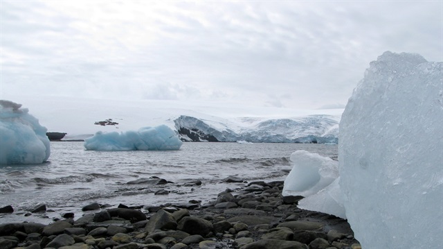 Blocks of ice in Antarctica