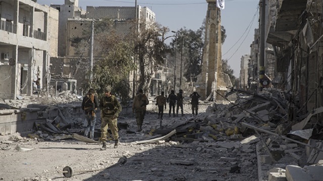 Sweep operations carried out by the Turkish military and the Free Syrian Army (FSA) are underway to clear mines, bombs and booby traps rigged around al-Bab by Daesh.