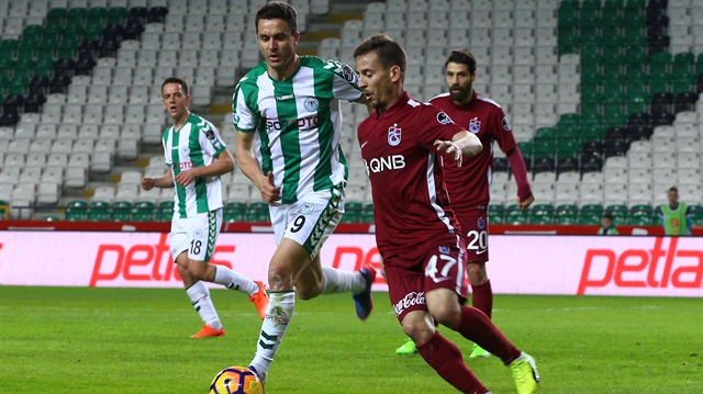 Trabzonspor, Konyaspor'la deplasmanda 1-1 berabere kaldı. 