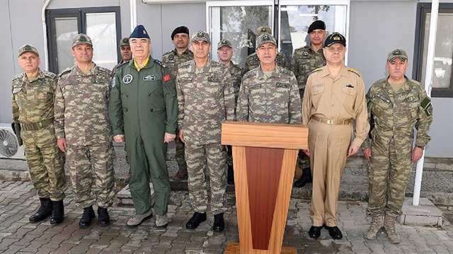 Hulusi Akar made his remarks during his visit to the command base of operations of Turkey's Operation Euphrates Shield in the southeastern Kilis province. 