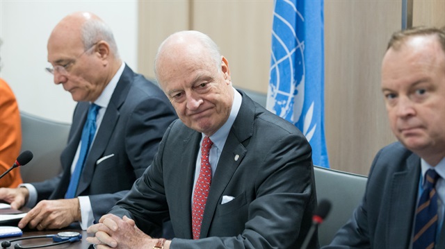 
Mistura said at a news conference after meetings that he asked both parties to submit their detailed opinions about transitional governance, a new constitution, and free and fair elections.