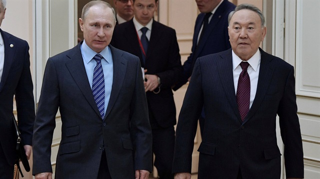 Rusya Devlet Başkanı Putin, Kazakistan Cumhurbaşkanı Nazarbayev ile Almatı'da görüştü. 