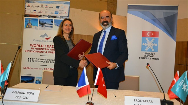 Türkiye Kayak Federasyonu ile CDA çatı kurumları arasında imzalanan bu sözleşme kapsamında kayak merkezleri geliştirilecek. 