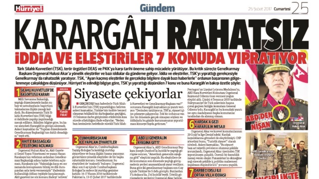 ‘Karargâh rahatsız’ soruşturması