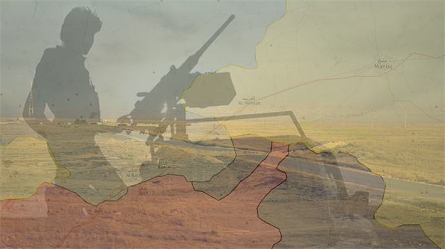 Esed, Bab’daki Fırat Kalkanı güçleri ile Rakka yönündeki DEAŞ teröristleri arasında tampon bölge kurdu.