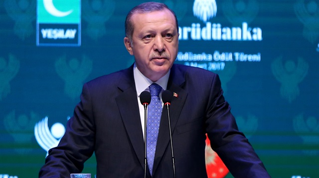 Cumhurbaşkanı Recep Tayyip Erdoğan, Yeşilay Zümrüdüanka Ödül Töreni'nde konuştu